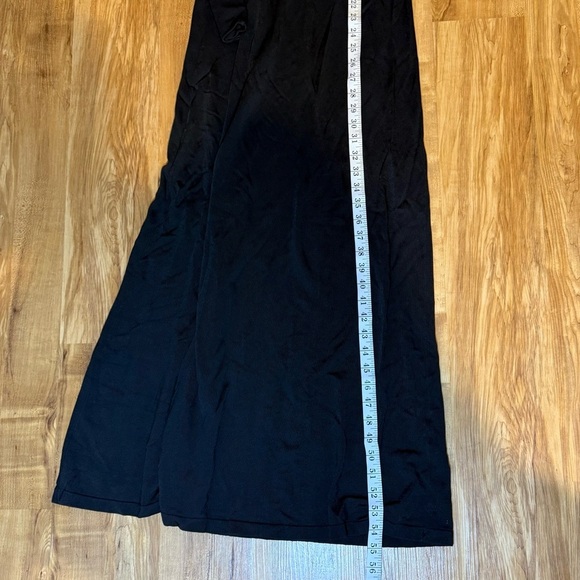 Zara Knit Longsleeve black Maxi dress with vneck and buttons - Picture 7 of 9